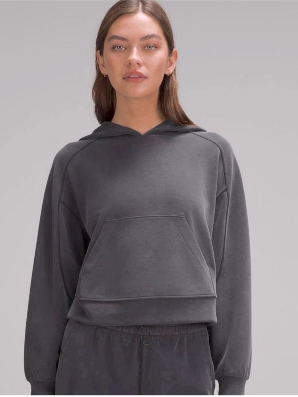 Lululemon Softstreme Gray Pullover Hoodie